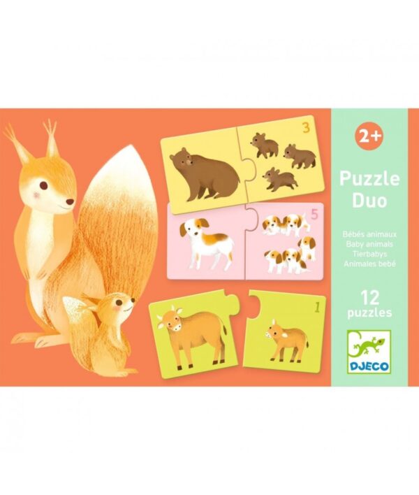 Djeco - Puzzel babydieren