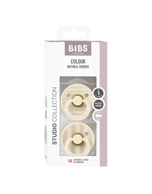 BIBS - BIBS Studio Colour Pin 2 pack Ivory/Vanilla maat 1