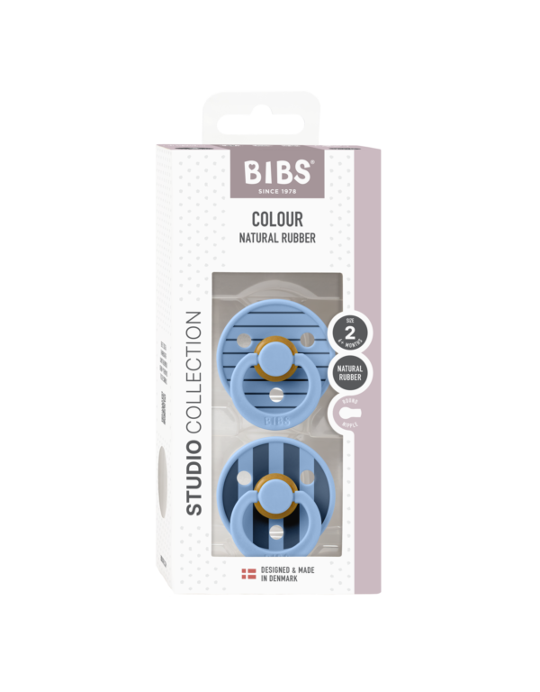 BIBS - BIBS Studio Colour Pin 2 pack Sky blue  maat 2