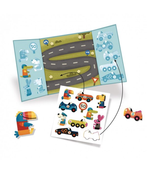 Djeco - stickerboek auto's - Afbeelding 2