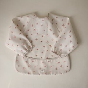 Mushie - long sleeve bib strikjes